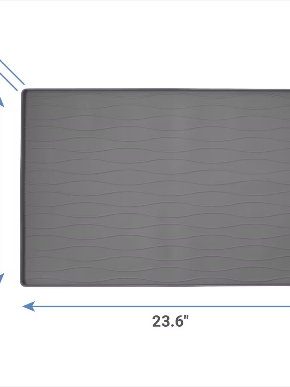 Frisco Gray Silicone Pet Food Mat